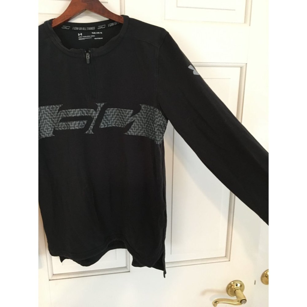 Under Armour Heatgear Top Black Youth Large
